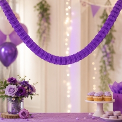 Purple Tissue Garland